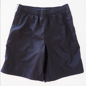 LANDS END KIDS Black Athletic Drawstring Shorts